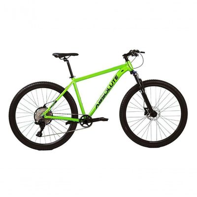 Bicicleta Aro 29 Absolute Nero 5 Shimano Altus 24v Freios Hidráulicos Garfo Com Trava Verde Tam 19