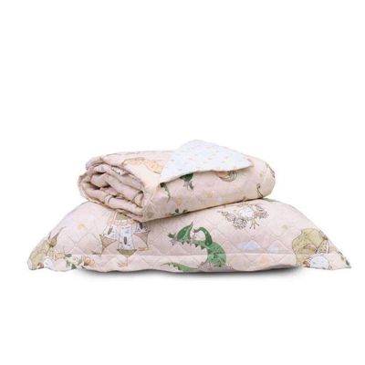 Kit Cobre Leito Infantil Com Porta Travesseiro Appel Princesa - Solteiro