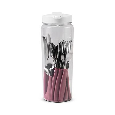 Faqueiro com Jarra Brinox Itaparica Rosa com 20 Peças