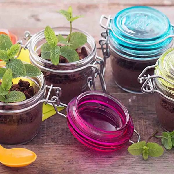 Pote de Vidro Hermético Bormioli Rocco Fido Terrina Tampa Laranja 125ml Pote de Vidro Hermético Bormioli Rocco Fido Terrina Tampa Laranja 125ml