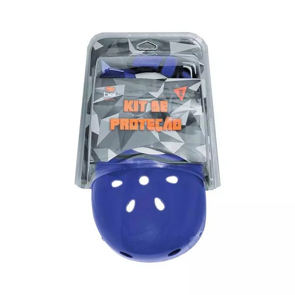 Kit Proteção com Capacete Bel Fix Premium Azul Tamanho G