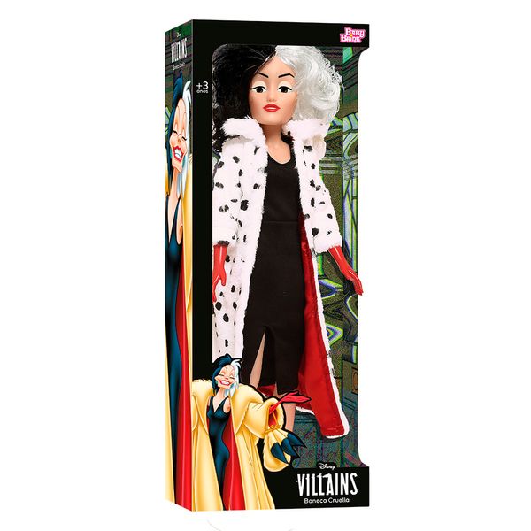 Boneca Babybrink Cruella Disney Boneca Babybrink Cruella Disney
