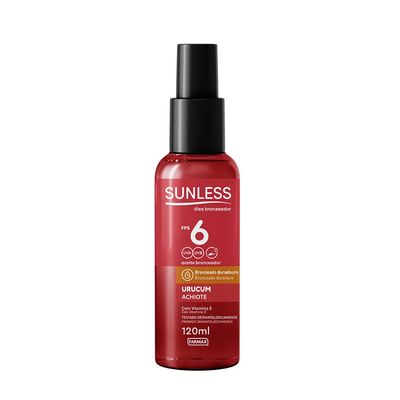 Óleo Bronzeador Sunless Urucum FPS6 120ml
