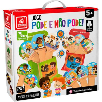 Jogo Pode e Não Pode! - Madeira - Brincadeira de Criança