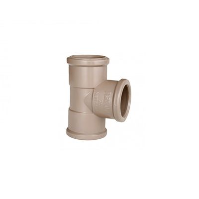 Tee Soldável Marrom Plastilit 20Mm