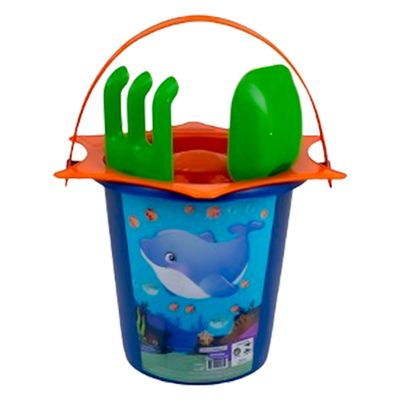 Brinquedo Balde de praia sortido 4 acessórios BQ0859S Kendy