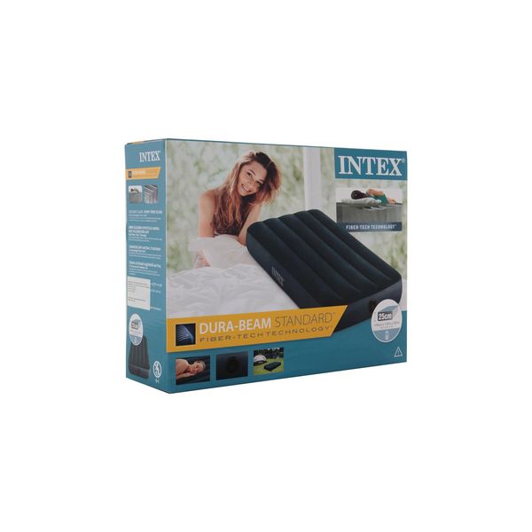Colchão Inflável Solteiro Intex Classic Midnight Verde Escuro