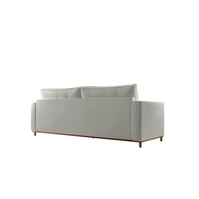 Sofá Djon 02 Módulos De 80cm B20cm Meu Sofá Online B026 Veludo Prata