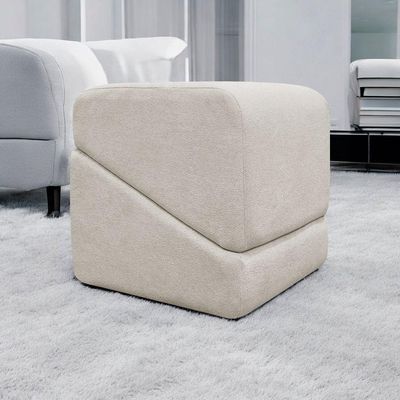 Puff Decorativo Para Sala Sense Persa Bouclé