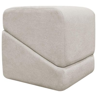 Puff Decorativo Para Sala Sense Persa Bouclé