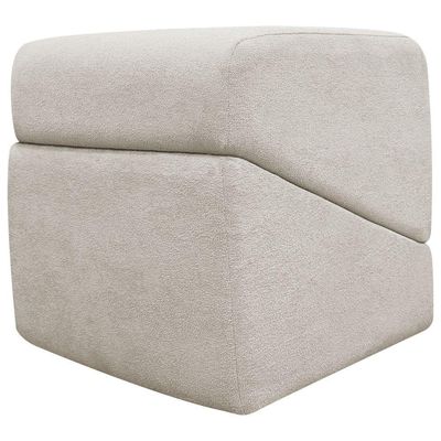 Puff Decorativo Para Sala Sense Persa Bouclé