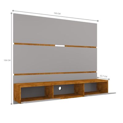 Painel Jaspe Para Tv 65 Polegadas Off White Nature Ripado