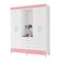Guarda Roupa 4 Portas Sydney Branco Rosa
