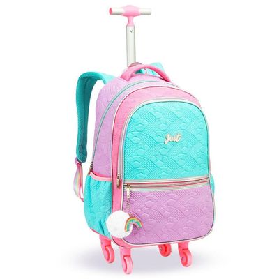 Kit Mochila De Rodinhas + Lancheira Térmica + Estojo Box Love Just Estrelas Denlex Colorido