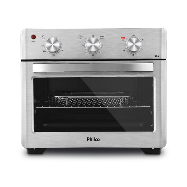 Forno Elétrico Philco Air Fryer PFE25l 2 em 1 Prata 25L - 220V