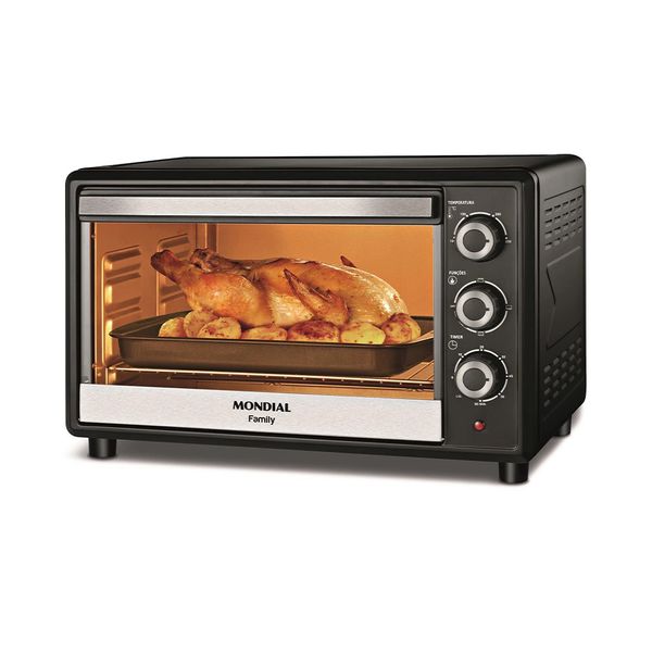 Forno Elétrico Mondial Family II Fr-17 Preto 36 Litros - 127V