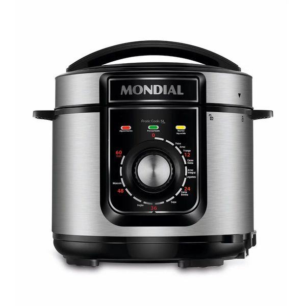 Panela de Pressão Elétrica Mondial Pratic Cook Premium PE-48-5L-I Preta 5L - 220V