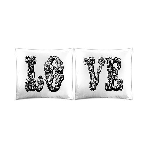 Jogo de Fronhas Sul Brasil Vivaldi Kit Love em Malha 100% Algodão Jogo de Fronhas Sul Brasil Vivaldi Kit Love em Malha 100% Algodão