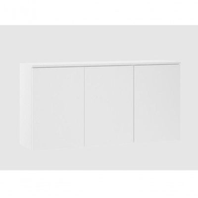 Armário Aéreo 120 Cm 3 Portas Dora Luciane Móveis branco Supremo Bp