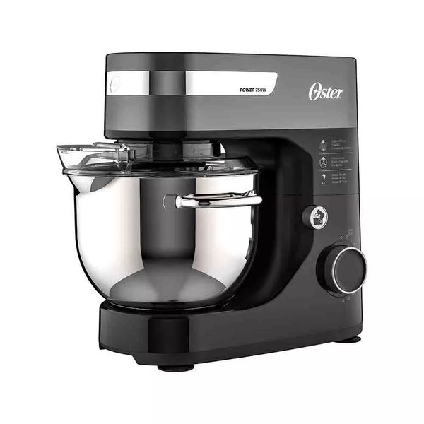 Batedeira Planetária Oster Bowl Inox OBAT651 Preto - 750W 220V Batedeira Planetária Oster Bowl Inox OBAT651 Preto - 750W 220V