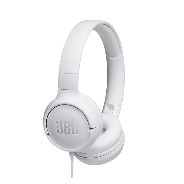 Headphone Supra-Auricular JBL T500 com Fio Branco