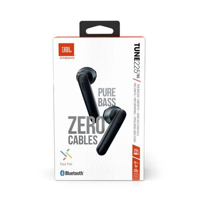 Fone de Ouvido Intra-Auricular JBL Tune 225TWS Sem Fio Branco