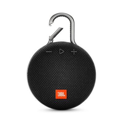 Caixa de Som JBL Clip 3 Portátil à Prova D'água com Bluetooth Preta