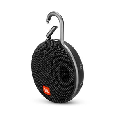 Caixa de Som JBL Clip 3 Portátil à Prova D'água com Bluetooth Preta