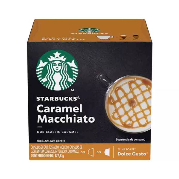 Cápsulas Starbucks Machiato Nestlé 12 Unidades 127g Cápsulas Starbucks Machiato Nestlé 12 Unidades 127g