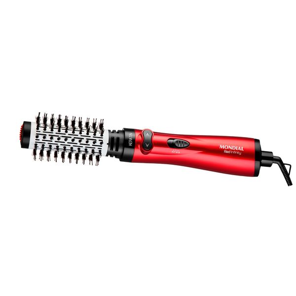 Escova Rotativa Mondial Infinity Keratin  ER-11-KR 1000W Vermelha - 220V