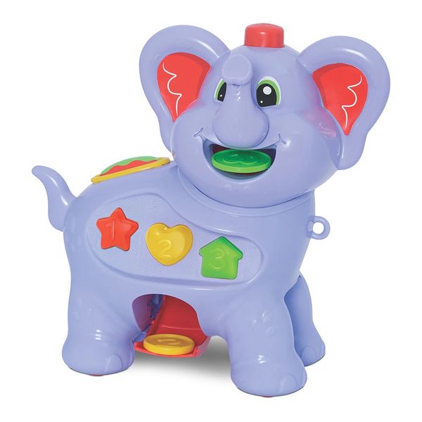 Brinquedo Educativo Mercotoys Amiguinho Comilão Elefante