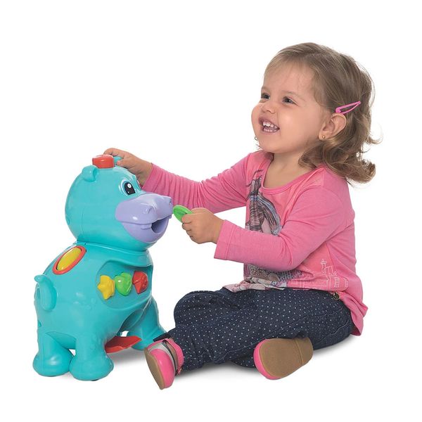 Brinquedo Educativo Mercotoys Amiguinho Comilão Hipopotamo