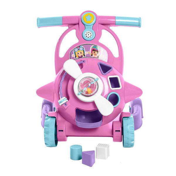 Andador Bebê Aviador Tateti Rosa Andador Bebê Aviador Tateti Rosa