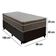 Cama Box Baú Suede Solteiro + Colchão Sereneprime Molas Ensacadas 88x188x69 Preto