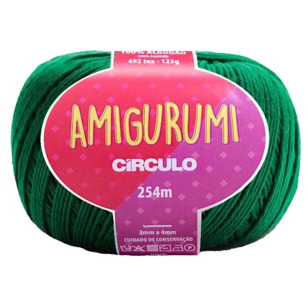 Linha Amigurumi Círculo 254m Nº6/5 5767 Verde