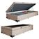 Cama Box Baú Solteiro Suede Sereneprime Bege 88x188x44