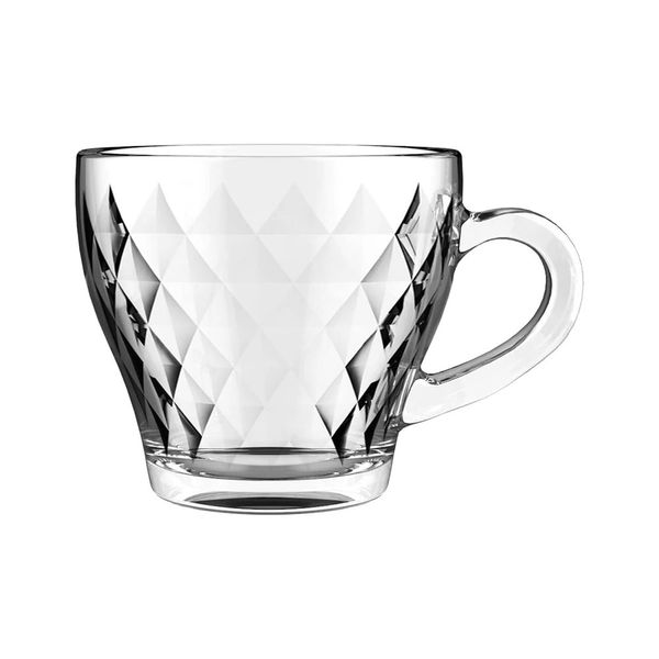 Conjunto de Xícaras de Café Inga Marocco Diamante em Vidro 5 Peças 90ml Conjunto de Xícaras de Café Inga Marocco Diamante em Vidro 5 Peças 90ml