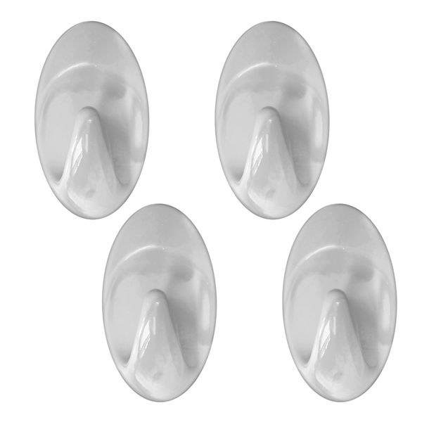 Gancho Adesivo 3M Scotch Transparente Pequeno com 5 Unidades