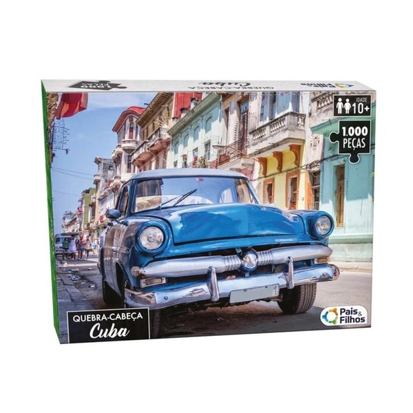 Quebra-Cabeça Cuba Pais Filhos com 1000 peças