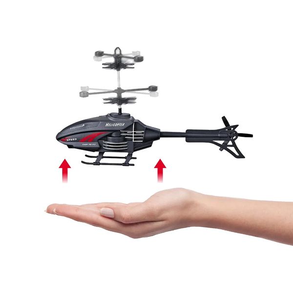 Helicóptero Black Bird Polibrinq com Sensor