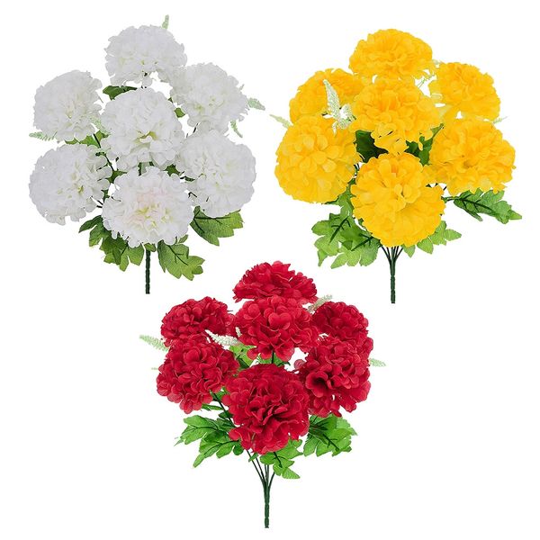 Bouquet Grillo Crisantemo X7 com Gypso - Item Sortido