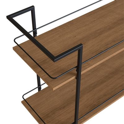 Carrinho Bar Industrial Com Rodizios P1036 Mell Preto Pp Milani Store Mell
