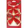 Kit 24 Enfeite Laços Natalino Vermelho árvore Natal De 12cm