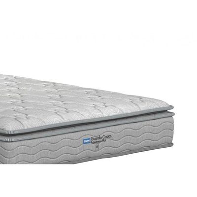 Cama Box King: Colchão Ortopédico Probel D45 Anatômico Guarda Costas Próextreme Plus + Base Crc Courano White (193x203)