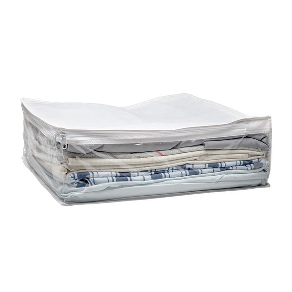 Protetor para Roupas de Cama, Mesa e Banho Praticitá Smart Branco P