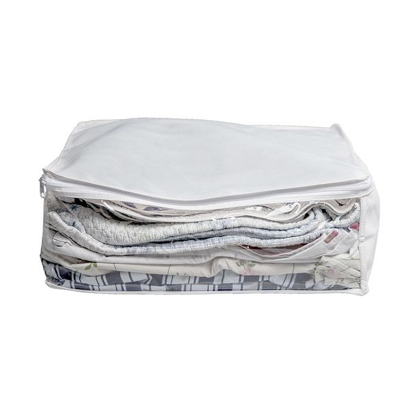 Protetor para Roupas de Cama, Mesa e Banho Praticita Smart Branco G