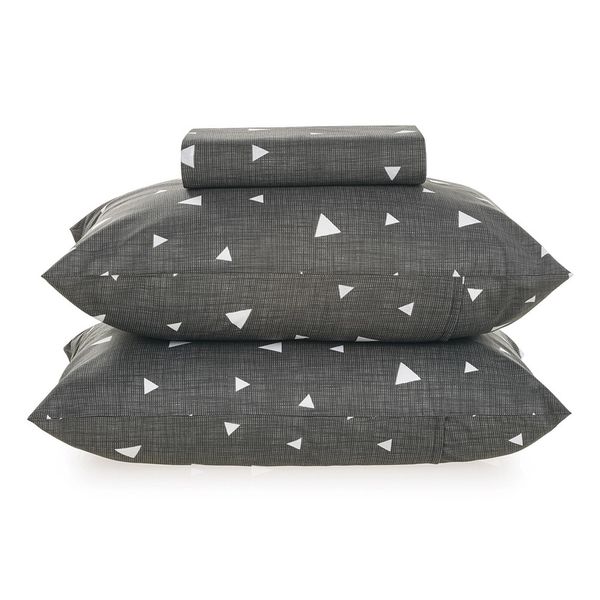 Jogo de Cama Casal Karsten Teo 100% Algodão Preto 3 Peças