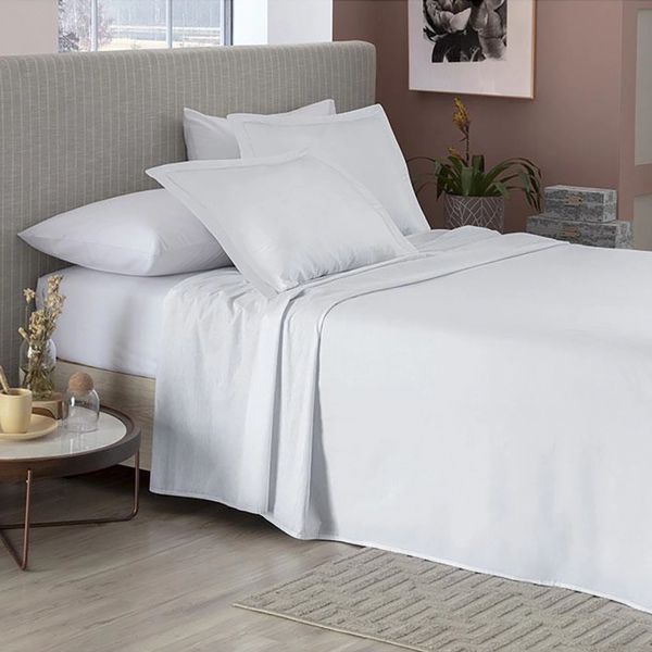 Jogo de Cama Solteiro Camesa Essencial Neo 100% Algodão Cinza 3 Peças