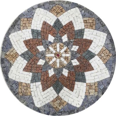 Mandala Indiana Piso Mosaico árabe Tamanho 130cm