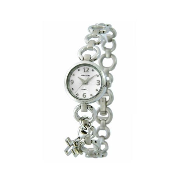 Relógio Magnum Feminino Ref:Ma28583n Mini Prateado Bracelete Relógio Magnum Feminino Ref:Ma28583n Mini Prateado Bracelete